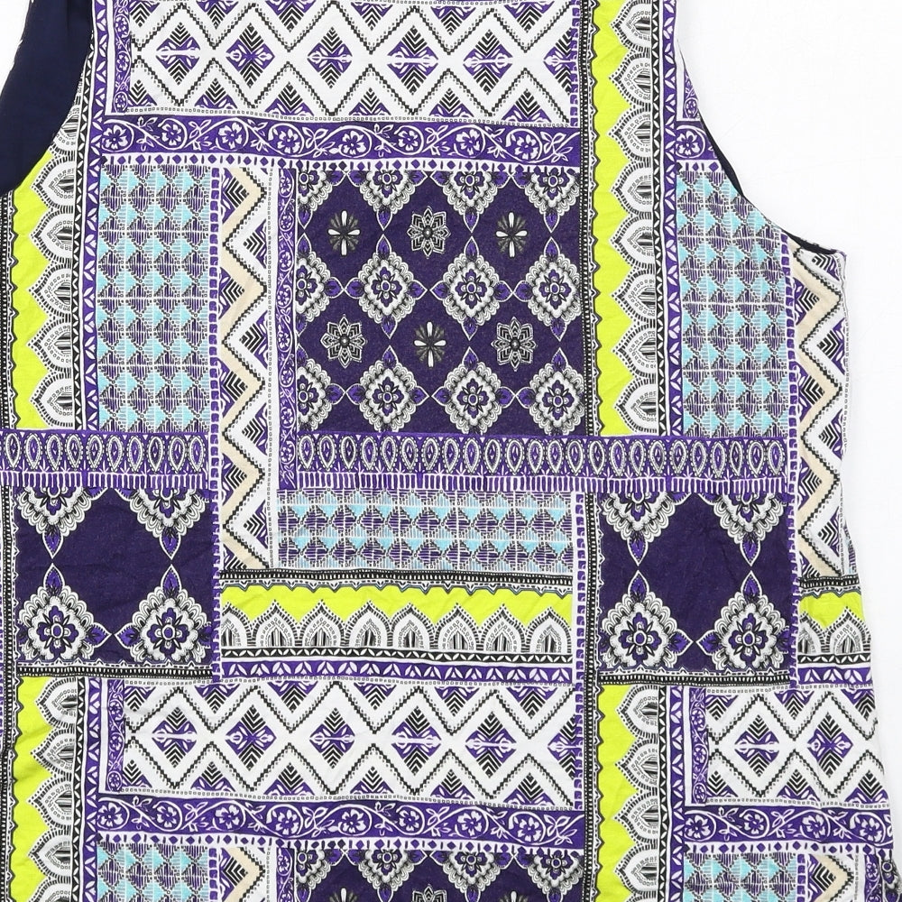 Womens UK Size 14 Wallis Multicoloured Basic Tank