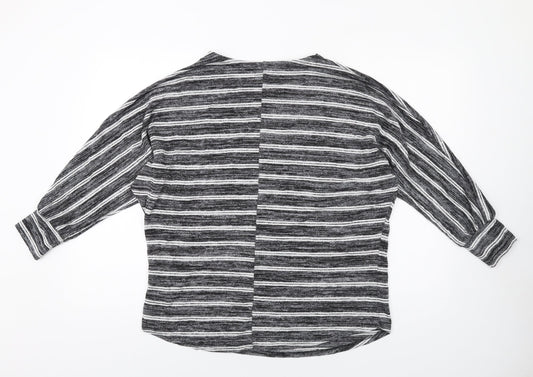 Womens UK Size L Quiz Grey Pullover Jumper