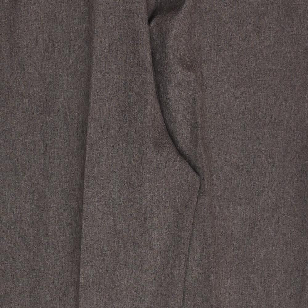 Bonmarché Womens Brown Polyester Trousers Size 22 L26 in Regular