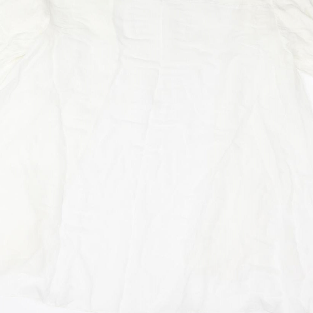Womens UK Size 8 NEXT Ivory Kimono Blouse
