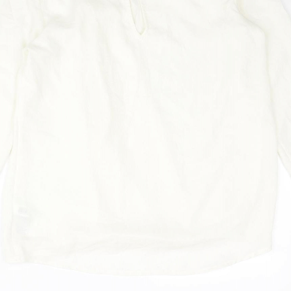 Womens UK Size 6 NEXT Ivory Basic Blouse