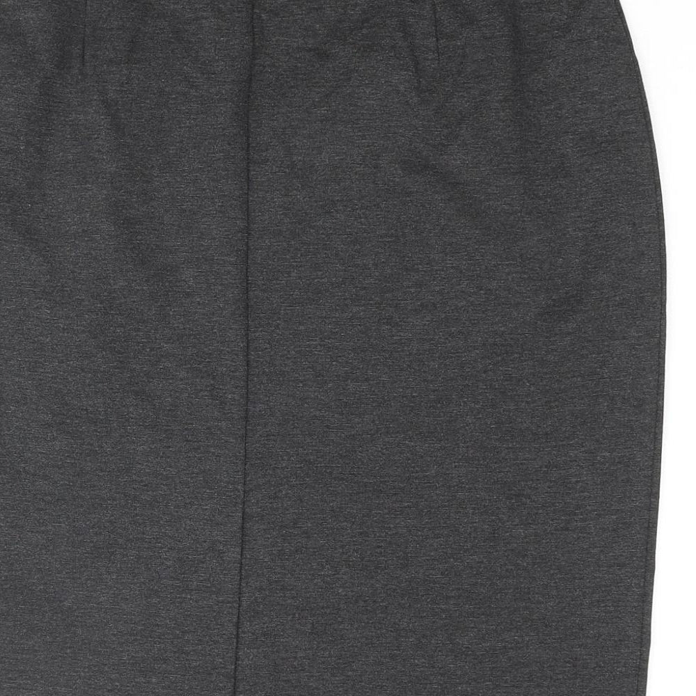 Marks and Spencer Womens Grey Viscose Straight & Pencil Skirt Size 10