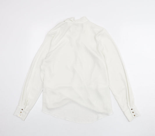 Womens UK Size 8 River Island White Basic Blouse