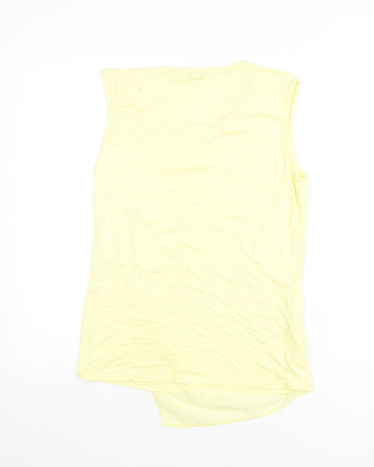 Womens UK Size 10 CC Yellow Basic Tank