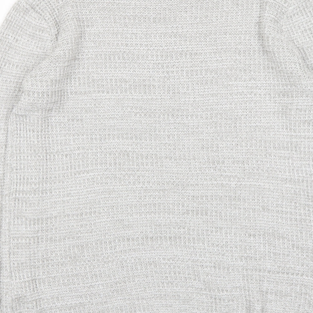 Cotton On Womens Grey Round Neck Acrylic Pullover Jumper Size XS