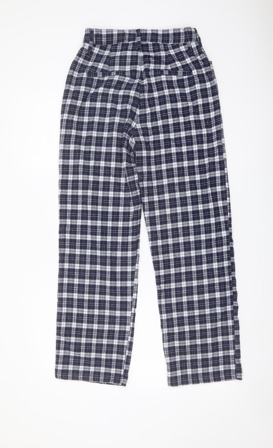 Womens UK Size S Hollister Regular Fit Blue Trousers