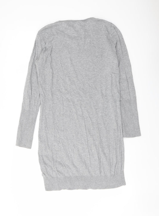 Womens UK Size 8 NEXT Grey Tunic Jumper