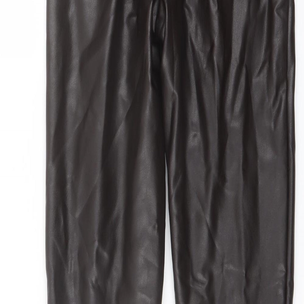 Womens UK Size 8 Marks and Spencer Regular Fit Jegging Brown Trousers
