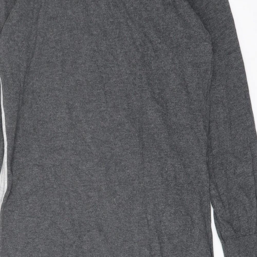 Womens UK Size 8 NEXT Grey Tunic Jumper