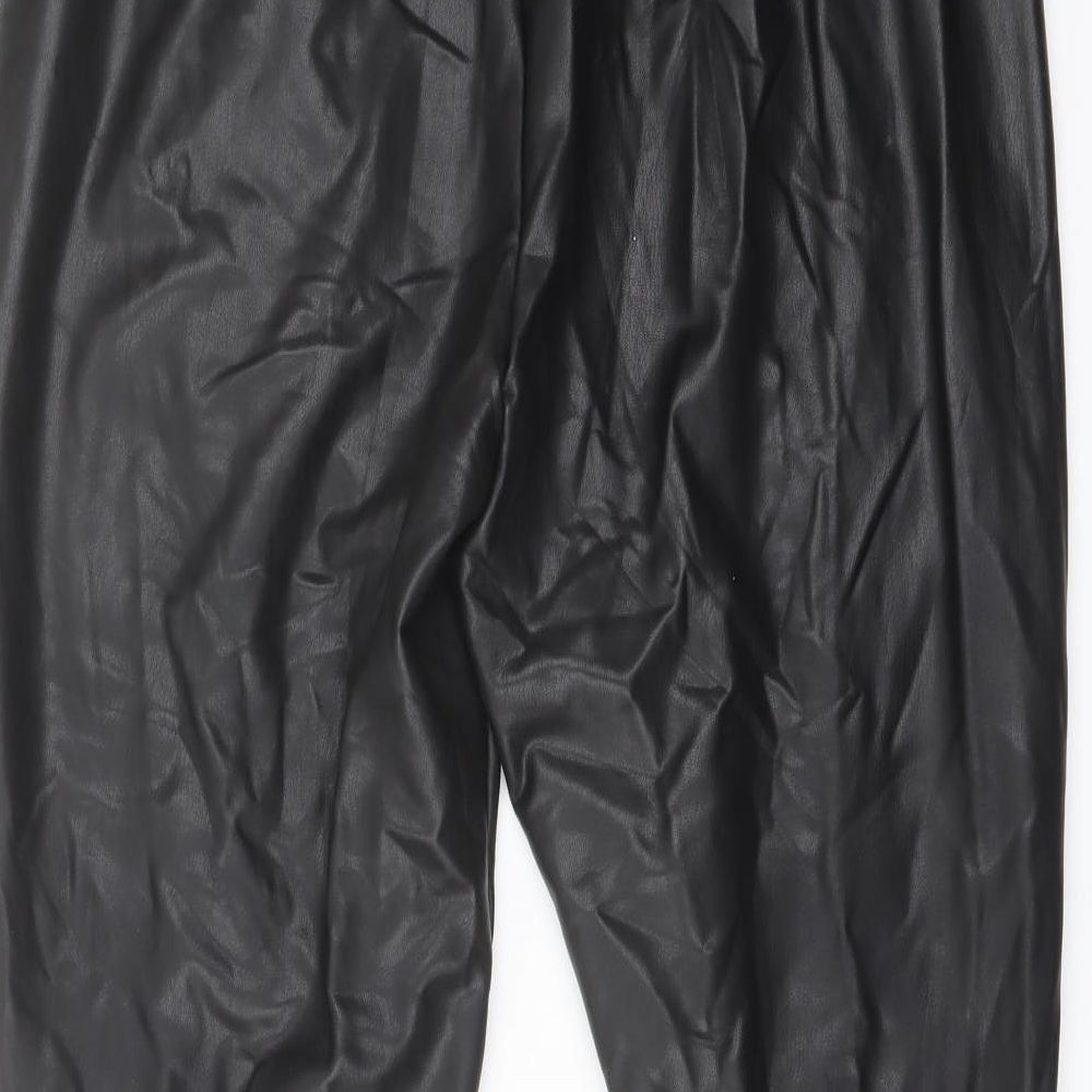 Womens UK Size 18 Marks and Spencer Regular Fit Black Trousers