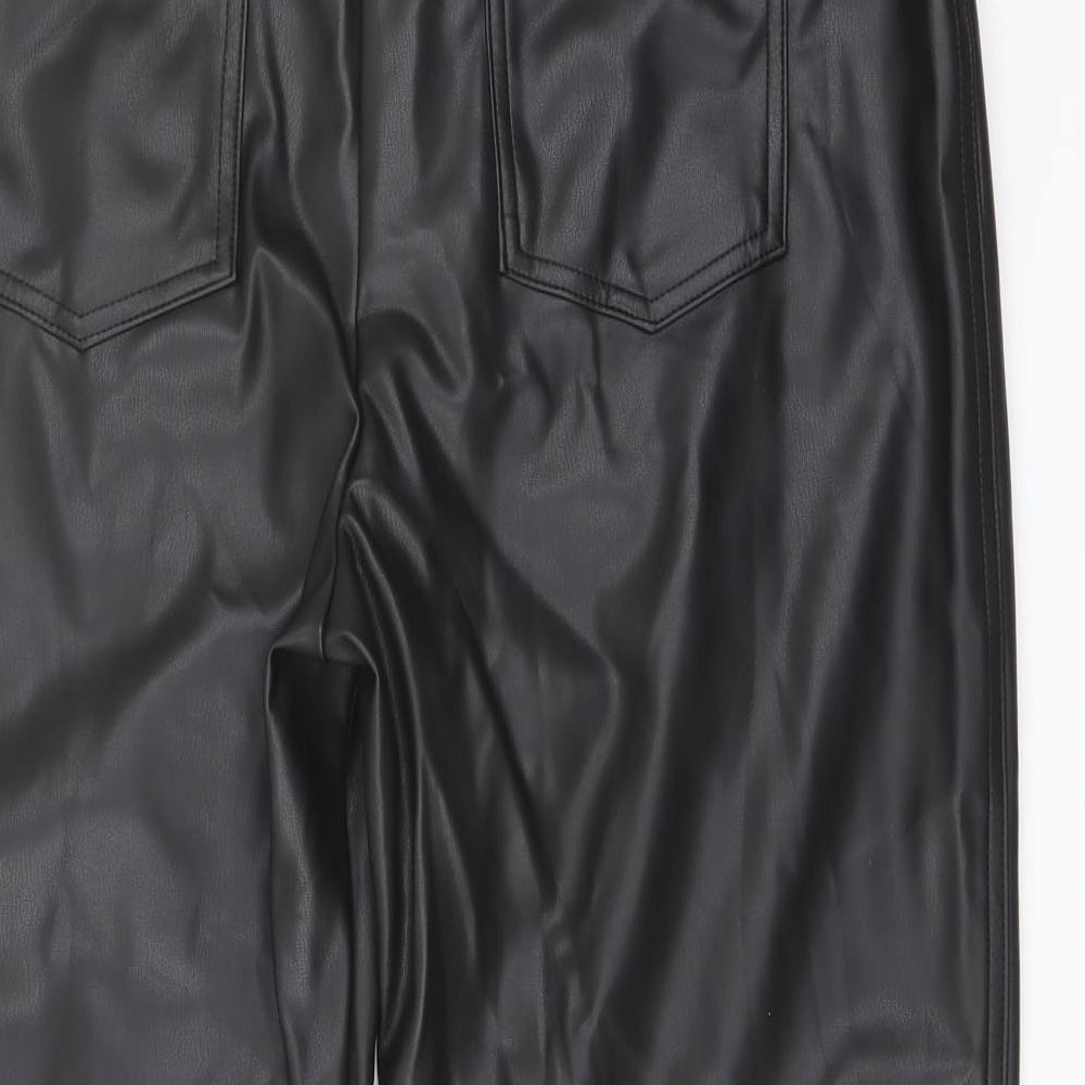 Womens UK Size 18 Marks and Spencer Regular Fit Black Trousers