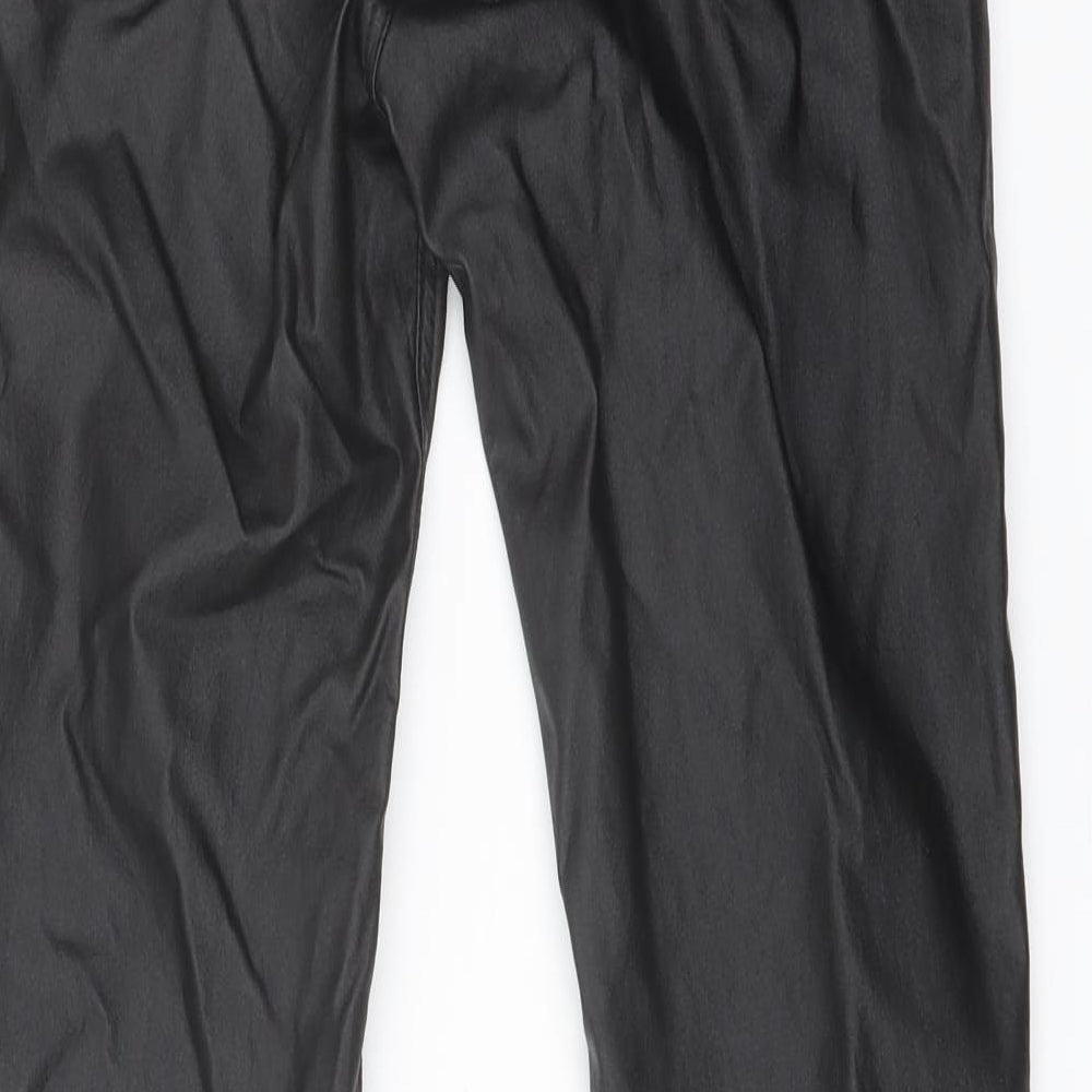 Womens UK Size 12 Stradivarius Regular Fit Jegging Black Trousers