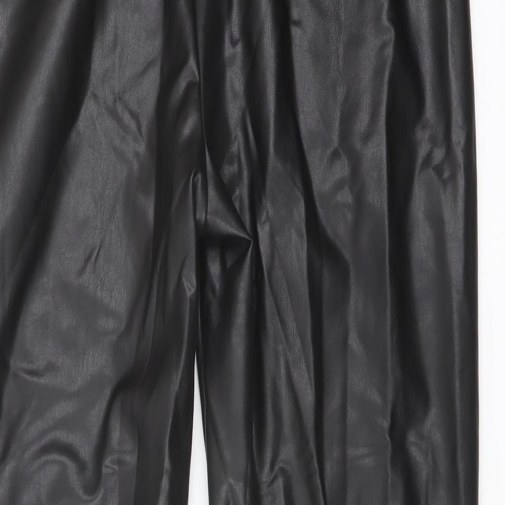 Womens UK Size 18 Marks and Spencer Regular Fit Black Trousers