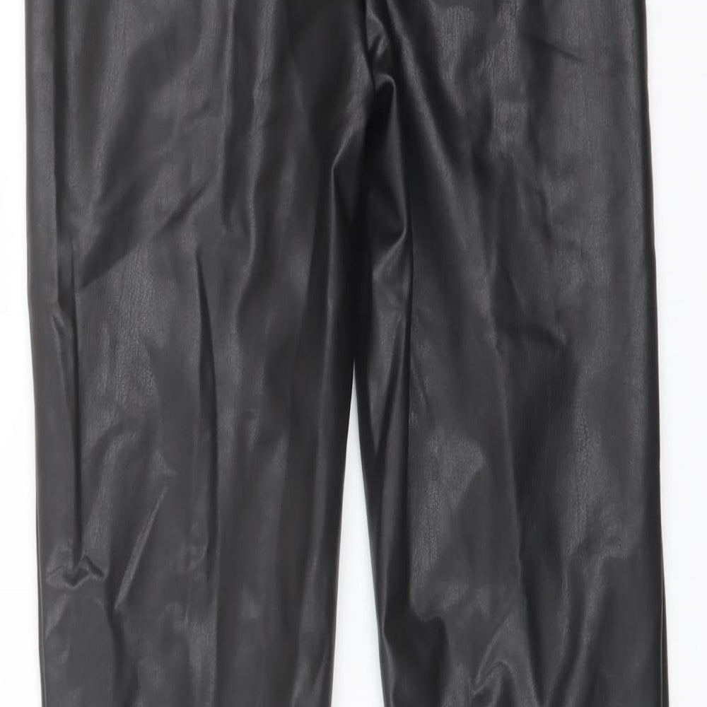 Womens UK Size 8 Marks and Spencer Regular Fit Black Trousers