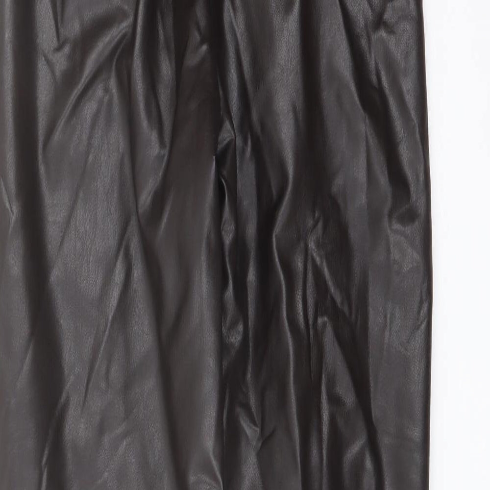 Womens UK Size 6 Marks and Spencer Regular Fit Brown Trousers
