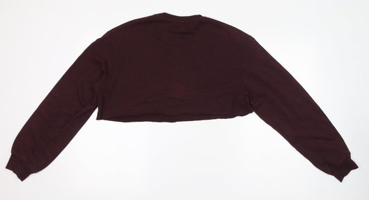 Womens UK Size M Divided by H&M Red Pullover Sweatshirt
