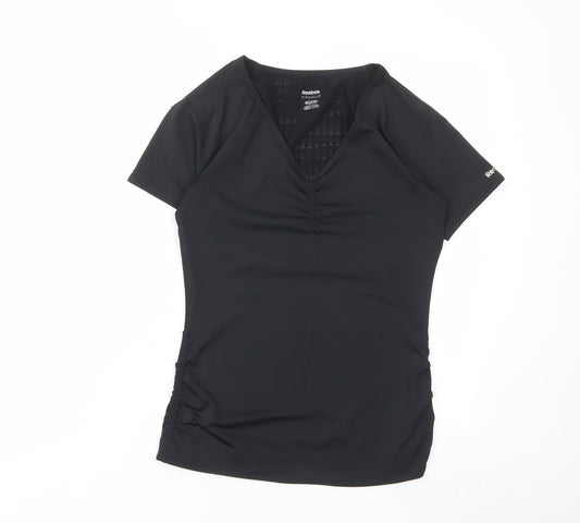 Womens UK Size S Reebok Black T-Shirt
