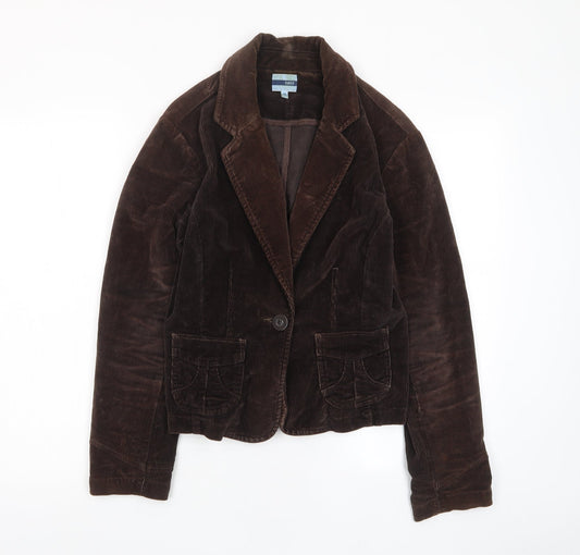 Womens UK Size 14 Oasis Brown Jacket