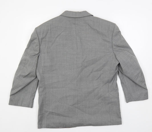 Mens UK Size 40 Hugo James Regular Grey Suit Jacket
