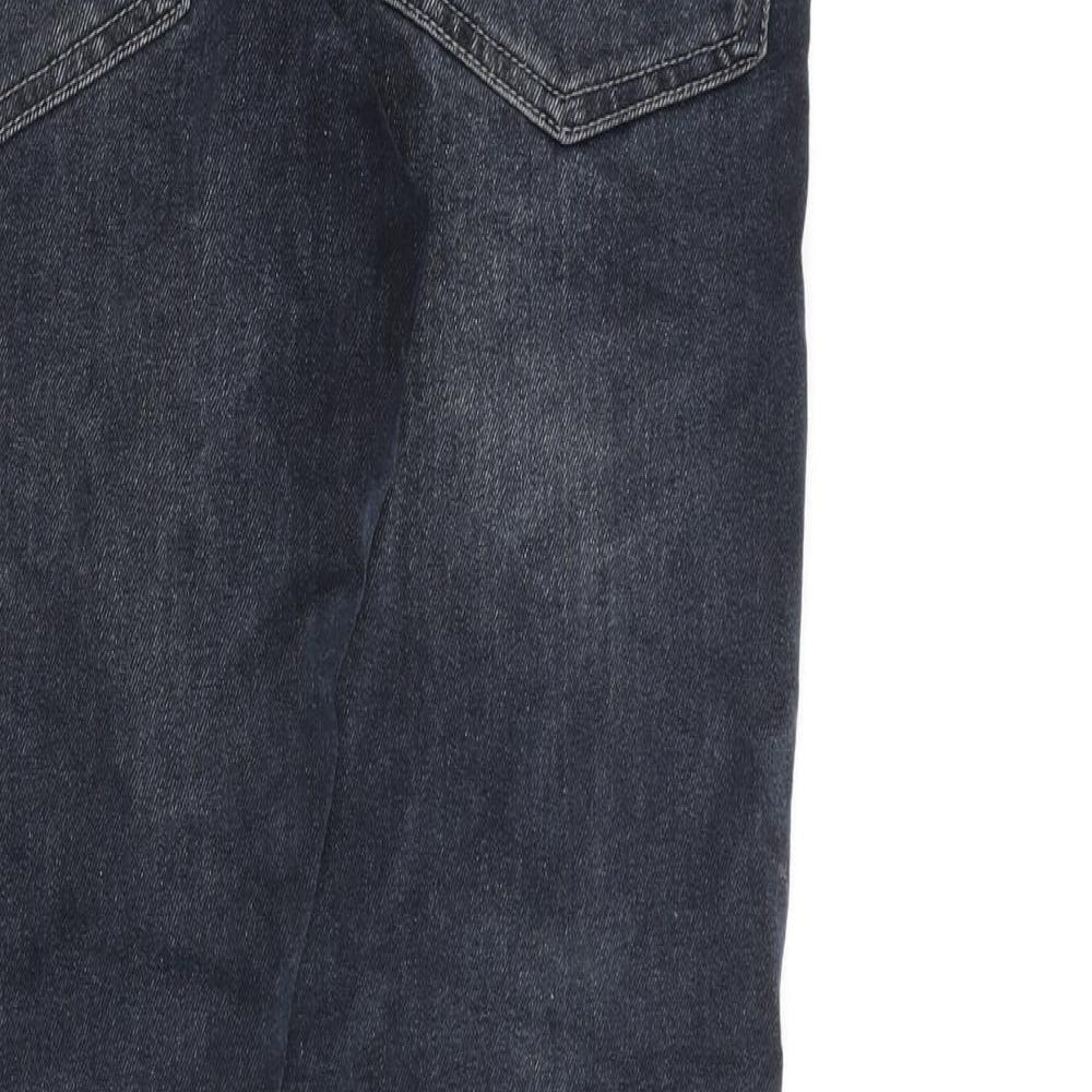 Easy Mens Blue Cotton Tapered Jeans Size 30 in L30 in Regular Zip - Tapered