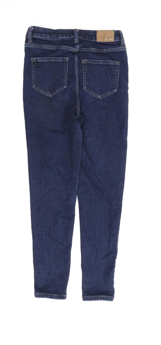 Womens UK Size 8 Marks and Spencer Regular Fit Skinny Blue Jeans