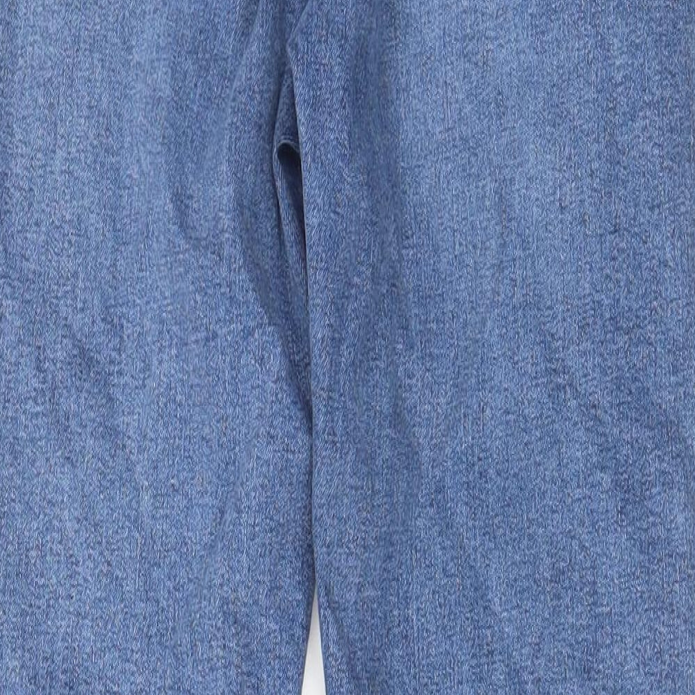 Topshop Womens Blue Cotton Skinny Jeans Size 28 in L30 in Regular Zip - Pockets