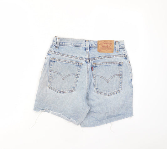 Levi's Womens Blue Camel Basic Shorts Size 28 in L5 in Regular Zip - Pockets