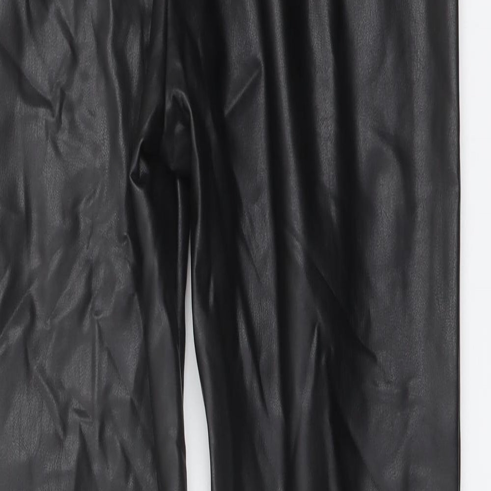 Womens UK Size 14 Marks and Spencer Regular Fit Black Trousers