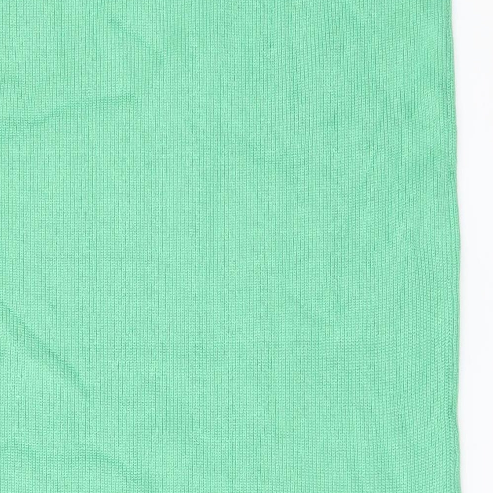 Marks and Spencer Womens Green Viscose Straight & Pencil Skirt Size L