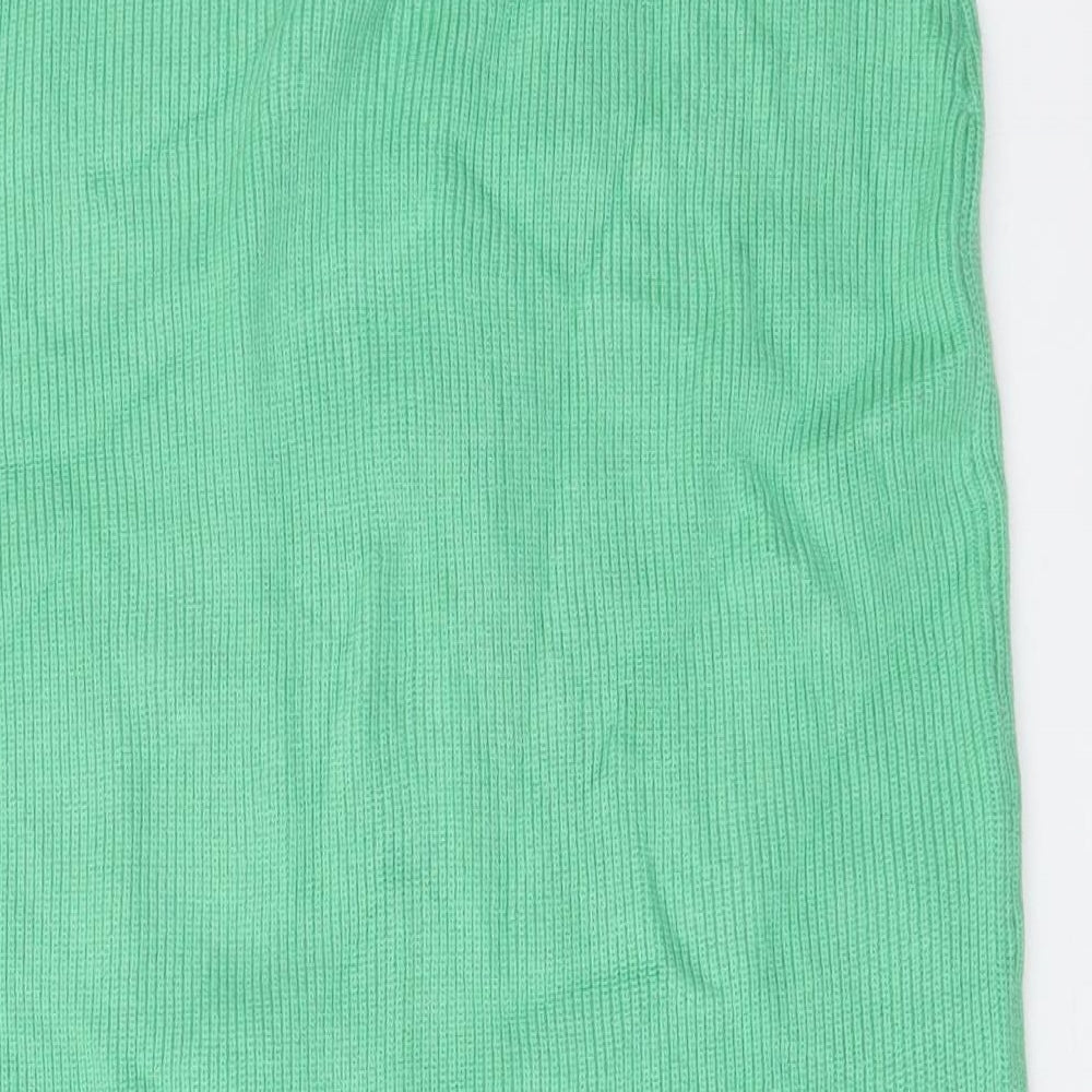 Marks and Spencer Womens Green Viscose Straight & Pencil Skirt Size M