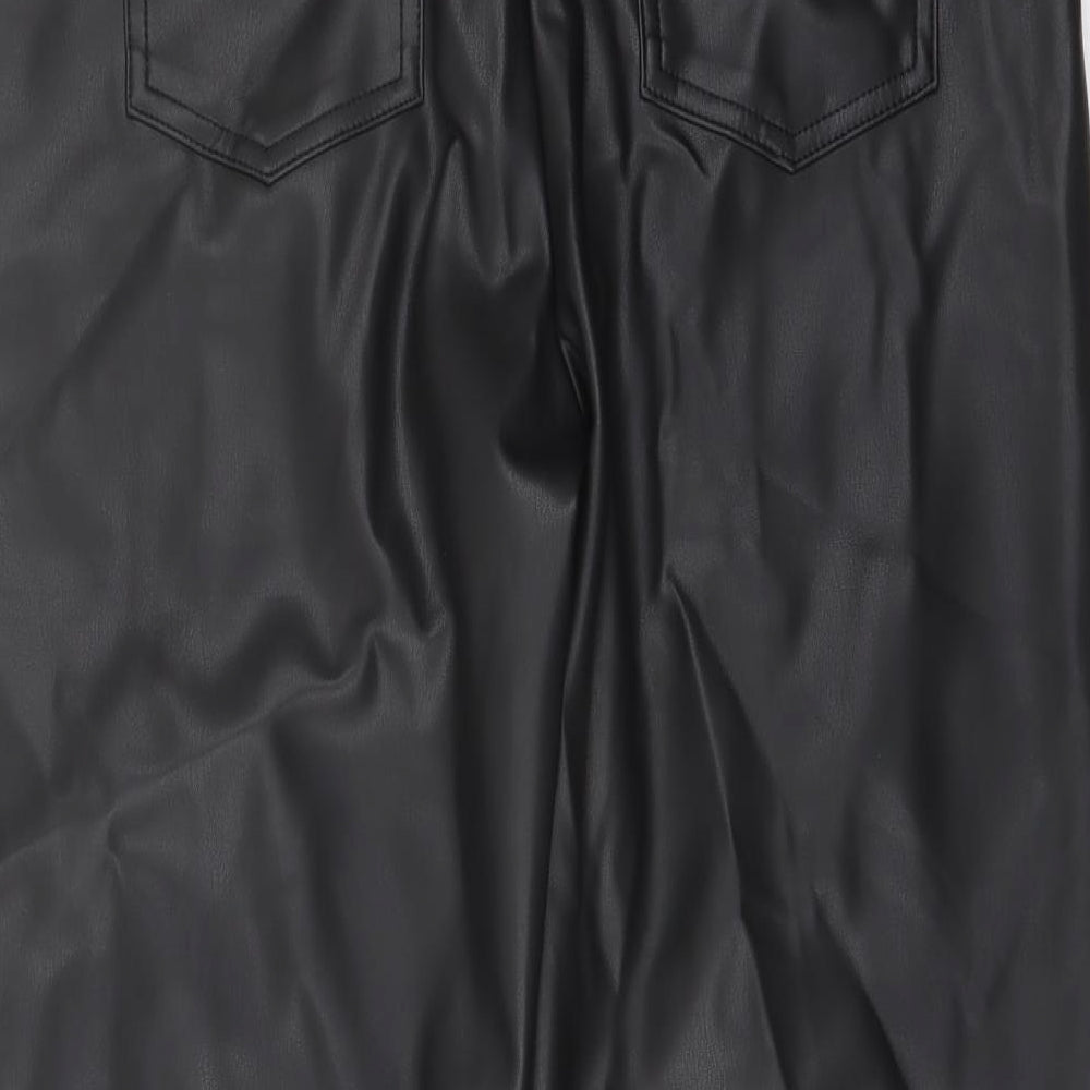 Womens UK Size 14 Marks and Spencer Regular Fit Black Trousers