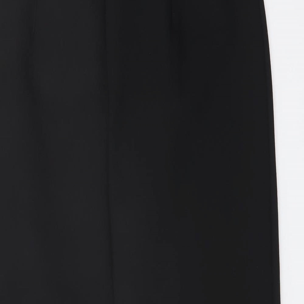 Marks and Spencer Womens Beige Polyester Straight & Pencil Skirt Size 8 Zip