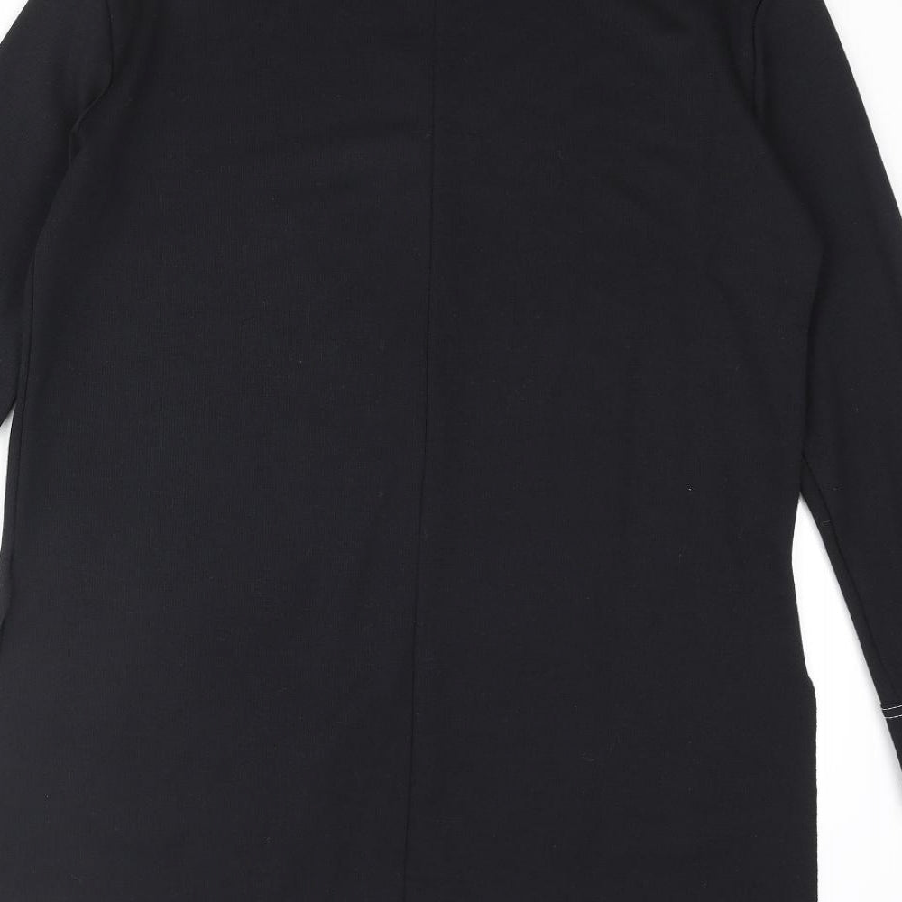 Womens UK Size M Zara Black Basic Blouse