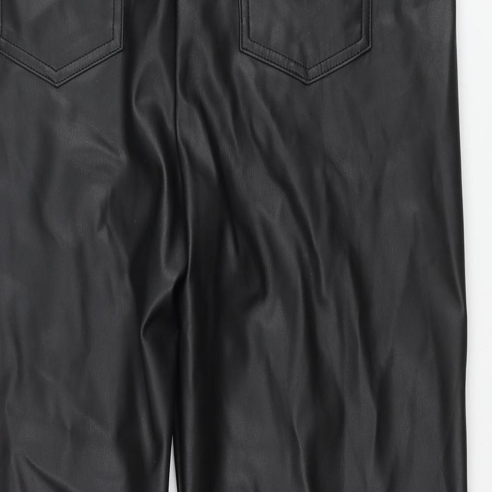 Womens UK Size 16 Marks and Spencer Regular Fit Black Trousers