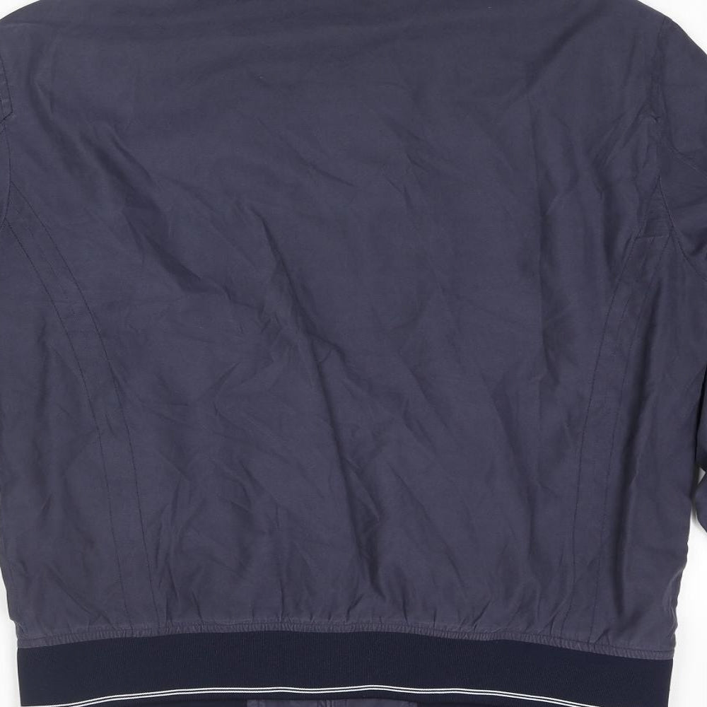 Mens UK Size S Marks and Spencer Blue Bomber Jacket
