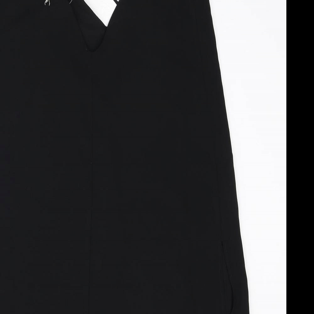 FOREVER 21 Womens Black Polyester A-Line Size XS V-Neck Pullover