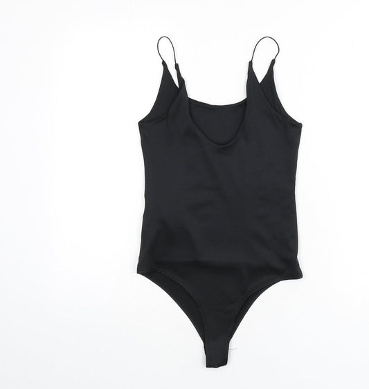 Womens UK Size S Amisu One-Piece Black Bodysuit