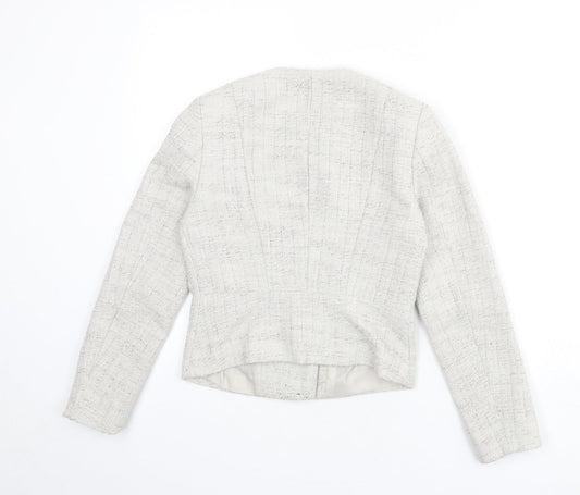 H&M Womens Beige Jacket Size 8 Zip