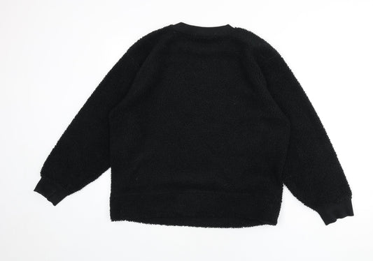 Womens UK Size L Marks and Spencer Black Pullover Sweatshirt