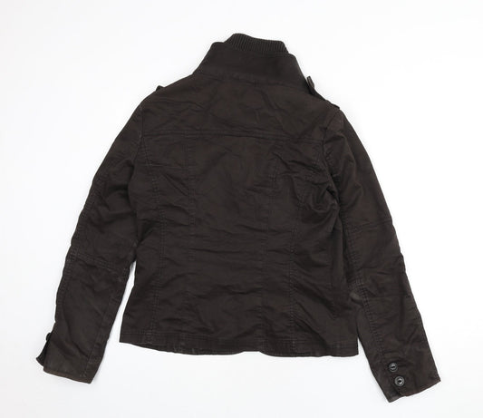 Esprit Womens Brown Jacket Size 16 Button