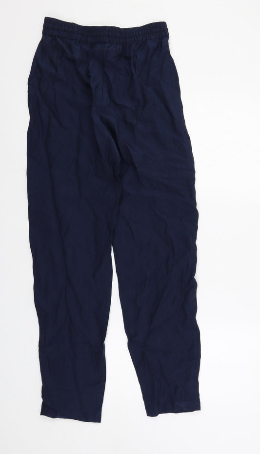 Womens UK Size 8 Marks and Spencer Regular Fit Blue Trousers