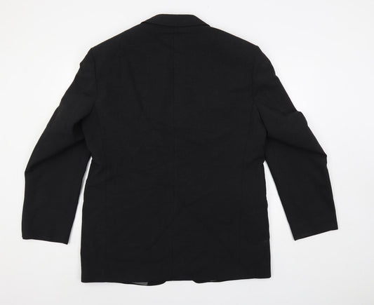 Mens UK Size 42 Marks and Spencer Regular Black Suit Jacket