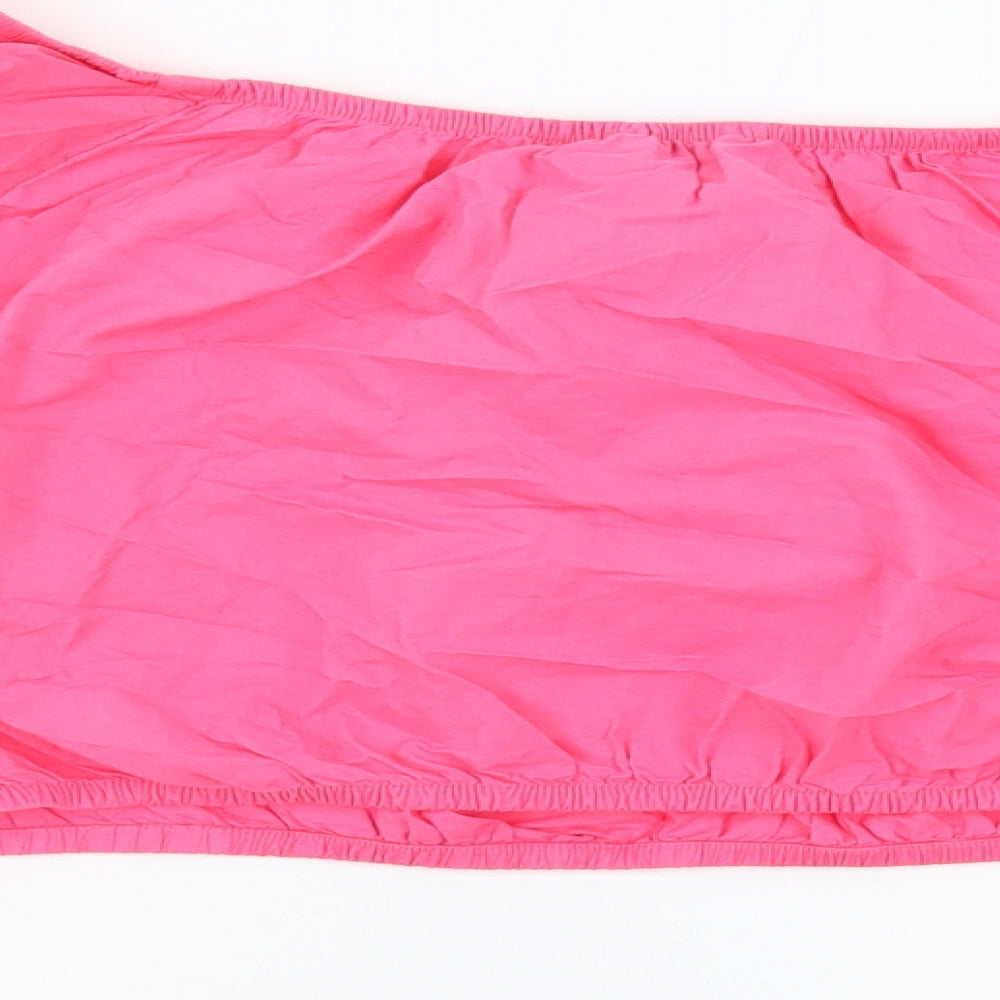 Womens UK Size 18 Marks and Spencer Pink Cropped Blouse