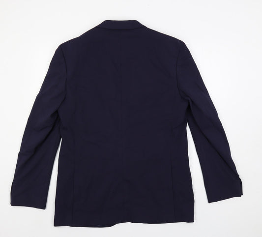 Mens UK Size 42 Marks and Spencer Regular Blue Suit Jacket