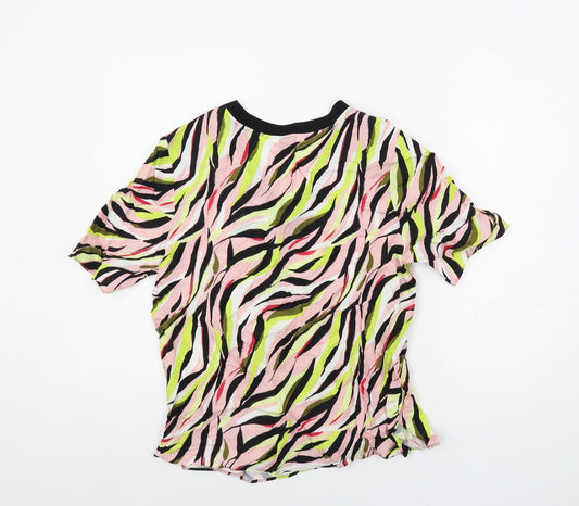 Womens UK Size 10 Marks and Spencer Multicoloured Basic Blouse