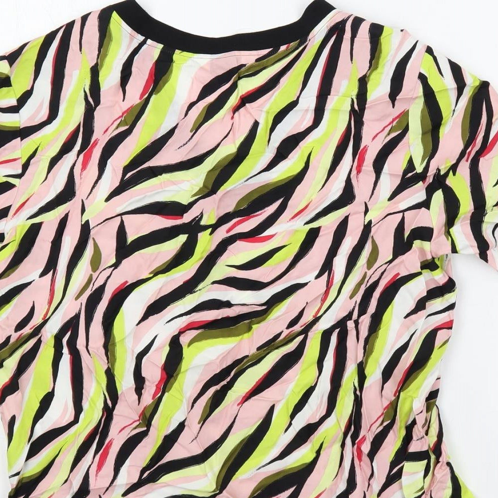 Womens UK Size 10 Marks and Spencer Multicoloured Basic Blouse