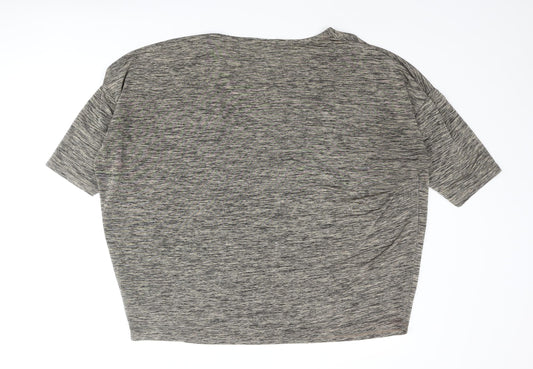 Originals Womens Brown Polyester Basic Blouse Size 20 Round Neck