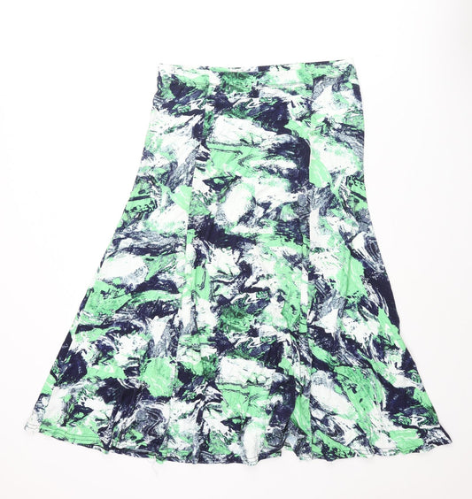 Womens UK Size 12 Marble Flare Skirt