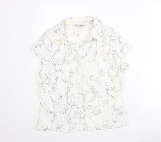 Womens UK Size 18 BHS Ivory Basic Blouse