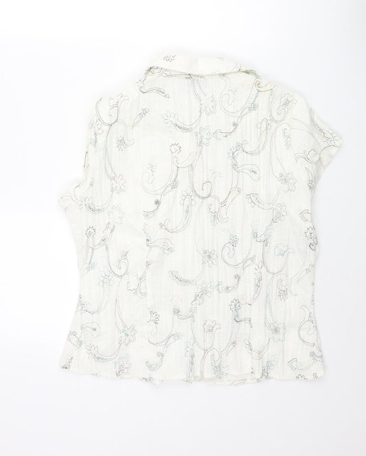 Womens UK Size 18 BHS Ivory Basic Blouse